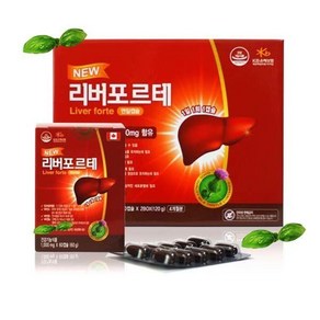 리버포르테 120정4개월 밀크씨슬400mg 간건강도움, 60정