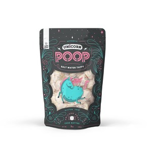 Taffy Shop Unicon Poop Candy 7oz Salt Wate Taffy Big Bag of Unicon Bithday Gag Gift fo Kids, 1개, 344.73g