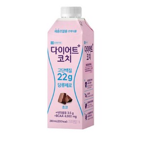 종근당 다이어트코치 초코맛 단백질음료, 280ml, 16개