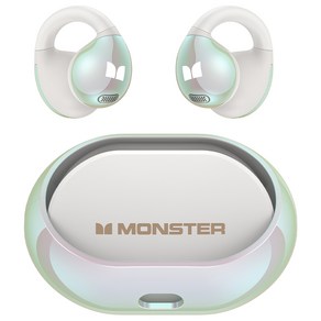 MONSTER몬스터 블루투스 이어폰 귀찌형 스포츠, 화이트, OPEN EAR AC600