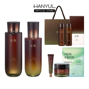 [내일도착/스킨+에멀전 추가증정]한율 송담 탄력 기초 세트(스킨+에멀전+아이크림+크림), 1세트