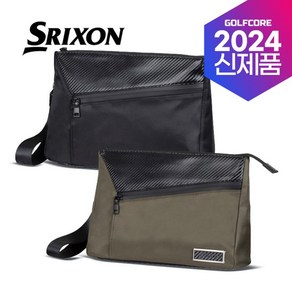 [24년신상]스릭슨 DIAGONAL ZIPPER POUCH 다이에고널 파우치(GGF-23108i), 올리브, 1개