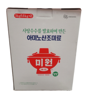 코스트코 미원 아미노산 미원 3KG (1.5KG X 2) 사탕수수 발효 미원, 1.5kg, 2개