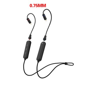 TRN BT3S Po Bluetooth 모듈 MMCX/0.75/0.78/QDC/S/C 핀 IPX6 방수 무선 헤드폰 라인 BLON KZ ZSN Po Casto SE535, Black 2Pin 0.75mm, 1개