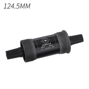 LEBYCLE 68mm 자전거 바텀 브래킷 110.5/113/120/122.5/124/126mm 사각 홀 BB68 탄소강 샤프트 산악 사이클링, 124mm, 1개