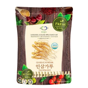 푸른들판 국내산 6년근 인삼 뿌리 가루 분말 100% 차, 50g, 1개