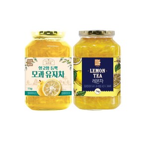[녹차원] 모과유자차 1KG+레몬차 1KG, 2개