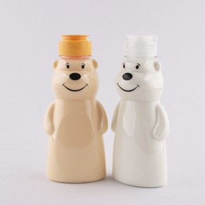 곰돌이 360ml 1개 (약 가로(앞면) 8cm x 가로(옆면) 5.8cm x 높이 17.4cm), 갈색캡