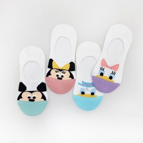 [4족 세트]여자 가가도 디즈니 캐릭터 페이크삭스 덧신