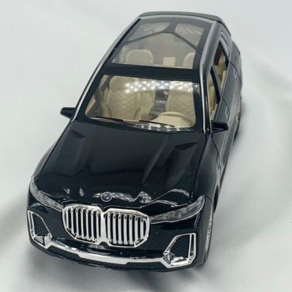 1:24 다이캐스트 모형 다이케스트 비엠더블유 BMW X7 SUV 완구 미니어쳐 피규어 자동차 장난감, 블랙, 1개