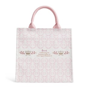 영국 Haods [해롯즈] 2022 플래티넘 쥬빌리 여왕 재위 70주년 기념 가방 핑크 Queen's Platinum Jubilee Shoppe Bag Pink []