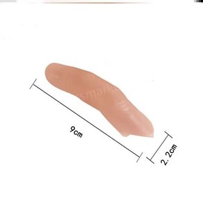 의수 손가락 의족 실리콘의수 중지 약지 검지 인조손가락, 검지(부드러운)직경2.2cm