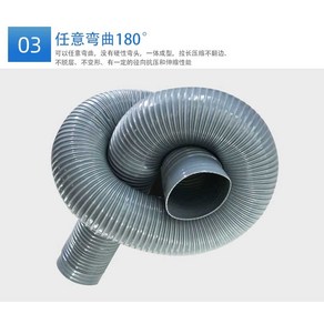 pe관 오수관 pvc 이중벽관 다발관 주름관 유공관 농수용 자재 튜브, 회색 PVC 내경 110mm(미터당 가격)