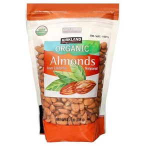 Kikland Signatue Oganic Almonds 17 Pounds, 1개