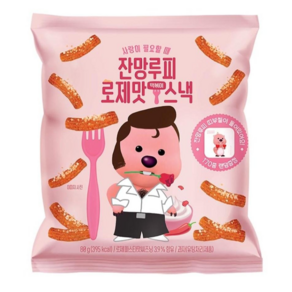 잔망루피 로제떡볶이스낵 80g, 1개