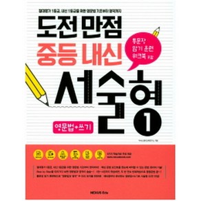 도전만점 중등내신 서술형 1 : 절대평가 1등급 내신 1등급을 위한 영문법 기초부터 영작까지, 넥서스에듀