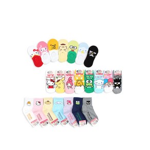 100% 국내생산 정품 라이센스 산리오(SANRIO) 아동용(KIDS) 양말/덧신