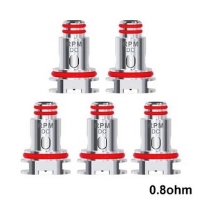 RPM40 메쉬 코일 0.4ohm 트리플 0.6Ohm SC 1.0ohm 세라믹 1.4ohm RPM80 RPM2 Nod 4 X 시스템 카트리지, 5pcs-dc 0.8ohm, 1개