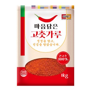 [담앤담푸드] 마음담은 고춧가루 한식용, 1개, 1kg
