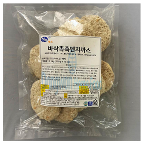 바삭촉촉멘치까스 1.1kg 하늘푸드 냉동, 1개