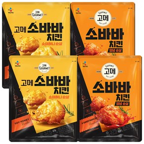 CJ제일제당 고메 소바바치킨 양념 순살 2개 + 오리지날 순살 2개, 소바바치킨 양념 순살 2 + 오리지날 순살 2, 375g, 1개