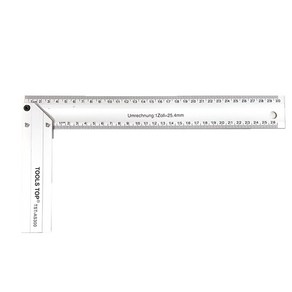 툴스탑 알루미늄 눈금 직각자 300mm TST-AS300