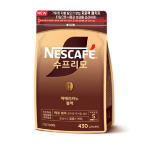 네스카페 수프리모 아메리카노 파우치 430g 1개