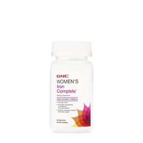 GNC 우먼스 아이언 컴플리트 30mg 캐플렛, 60정, 1개