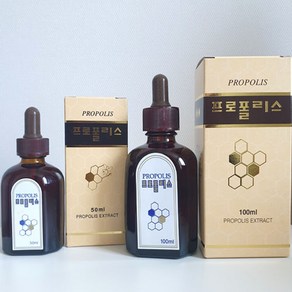 숙이네 바른벌꿀 100% 국산 프로폴리스 원액 50ml 100ml 액상 면역력 수용성 항산화 구강항균, 1개