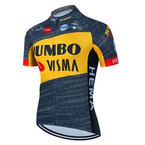 팀 점보 VISMA 사이클링 저지 세트 19D 자전거 반바지 MTB Ropa Ciclismo 남성 반팔 셔츠 Maillot Clothing