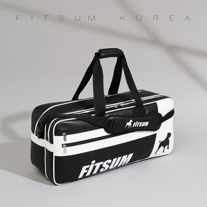 핏섬 FITSUM 33FPB_2355 블랙 2단 배드민턴 가방 테니스 탁구 스포츠가방 라켓 백, 1개