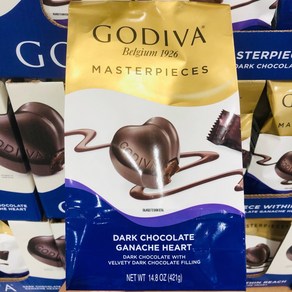 코스트코 고디바 초콜릿 다크 마스터피스 421g GODIVA 하트 초콜렛, 1개