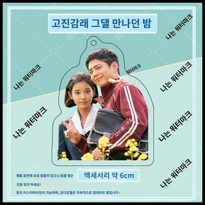 폭싹 속았수다 열쇠고리 아이유 박보검 키링 오애순 양관식 포토 드마라 1+랜덤1 키홀더, H, 양면 아크릴