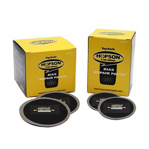 HOPSON 홉슨 타이어패치 바이어스패치 타이어 펑크 수리 빵구 60mm(25개입) 75mm(20개입)