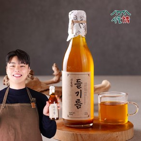 시골정 들기름 저온압착 100% 통들깨 대용량, 350ml, 2개