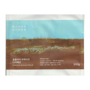 모모스커피 원두 콜롬비아 안티오키아 디카페인 200g, 분쇄안함Whole Bean/200g, 홀빈(분쇄안함), 1개