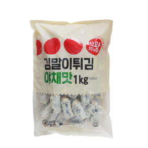 푸디스트 식자재왕 김말이튀김 야채맛, 1kg, 2개