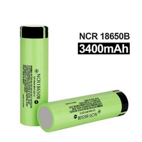 100 18650 배터리 NCR18650B 3.7V 3400mAh, 4개