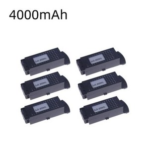 RC 쿼드콥터 G6 프로 충전식 리포 배터리 S6 T6 K5 Q6 드론 8K 3.7V 4000mAh, 08 6Pcs, 6개