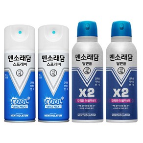 멘소래담 스프레이 파스 쿨 180ml x 2개 + 딥앤쿨 에어졸 150ml x 2개, 1개