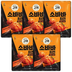 고메 소바바치킨양념순살375G, 5개, 375g