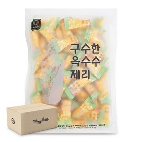 한진 구수한 옥수수 제리 1kg (1박스-10개) 대용량 젤리, 10개