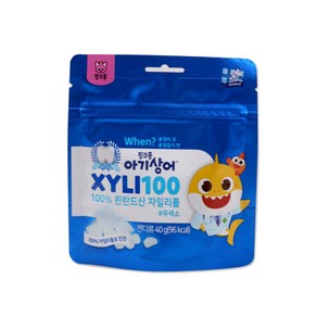 핑크퐁 아기상어 자일리100 자일리톨 40g, 1개