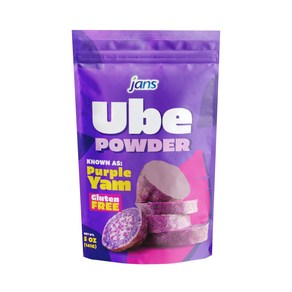 Jans - Natural Ube (Purple Yam) Powder - 5 oz Jans - 천연 우베(보라색 고구마) 분말 - 5온스