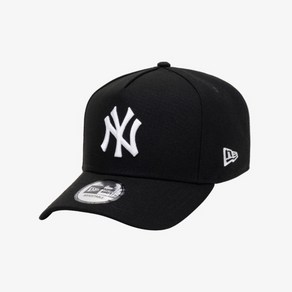 뉴에라 남녀공용 MLB 화이트 온 블랙 뉴욕 양키스 K프레임 면 볼캡 13583793, BLACK