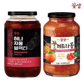 꽃샘 허니자몽블랙티 800g +꿀레드자몽 1kg, 1개입