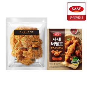 사세 바삭 통다리 치킨 1.3kg + 버팔로 봉먹고 다리먹고 410g, 2개