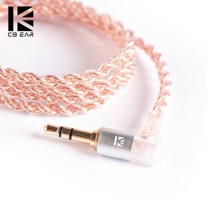 KBEAR 4코어 구리 케이블 MMCX 2PIN QDC TFZ 커스텀 동선, (MMCX to 3.5mm) J022