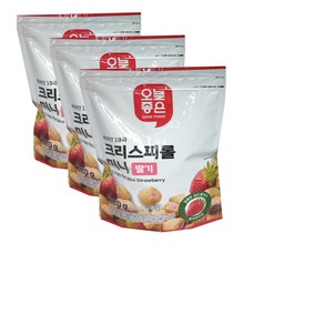 오늘좋은 국내산19곡 크리스피롤미니딸기120g, 3개, 120g