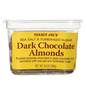 트레이더조 다크 초콜릿 아몬드 284g Tade Joes Dak Chocolate Almonds 10 oz, 1개